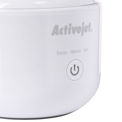 5. Activejet AUC-198 cordless ultrasonic UV cleaner. For dentures, braces, and jewelry, white.