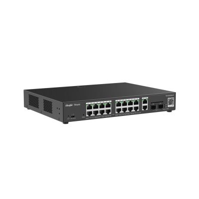 9. Ruijie Networks RG-ES220GS-P Managed L2 Gigabit Ethernet (10/100/1000) Network Switch with PoE Support, Black