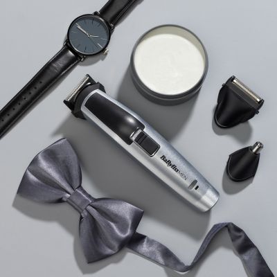 BaByliss 8-in-1 Titanium Silver, Black