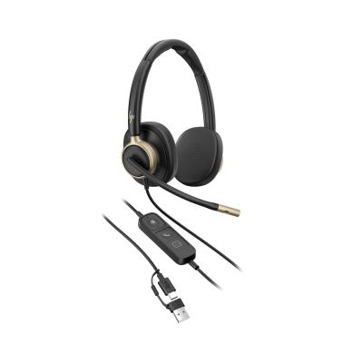 78. HP Poly Mission 825 Stereo USB Wired Headset