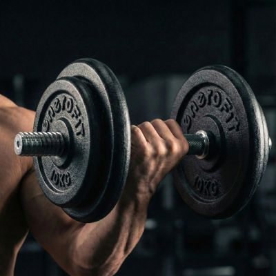 10. BLACK CAST IRON WEIGHT 10KG ENERO FIT Ø26.5 1 pc.