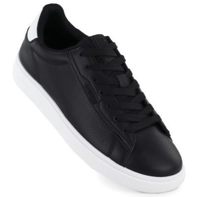 Men's sports shoes, eco-leather, black, Big Star TT174332