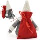 4. DECORATIVE SANTA CLAUS WITH GIFT BAG 15CM DARK GRAY