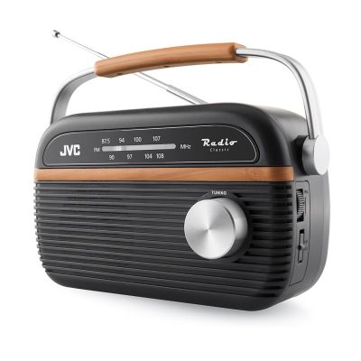 3. JVC Portable Radio RA-E215G Gray