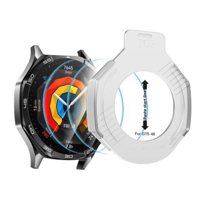 2. Tech-Protect Easy Set+ 2-pack tempered glass for Huawei Watch GT 5 46 mm - transparent