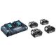 2. MAKITA POWER SET 18V (BL1850Bx4+DC18RD) MAKPAC