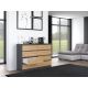 5. Chest of drawers M8 140 138x40xH97 anthracite/artisan