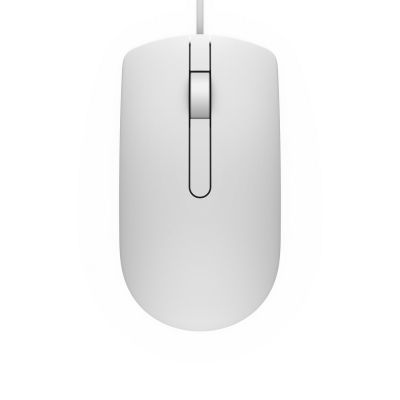 3. Dell MS116 1000dpi Wired Mouse White