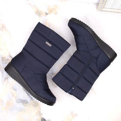 14. News W EVE436B navy blue high ankle boots