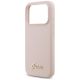 6. Guess Silicone Script Metal Logo MagSafe Case for iPhone 17 Pro - Pink