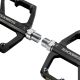6. Rockbros K371 Reflective Aluminum Bicycle Pedals with Sealed Bearings - Black