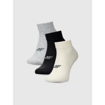Women's casual ankle socks (SET OF 3) 4F 4FWMM00USOCF448-97S
