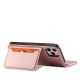 11. Magnet Card Case for iPhone 12 Pro Pouch Card Wallet Card Stand Pink