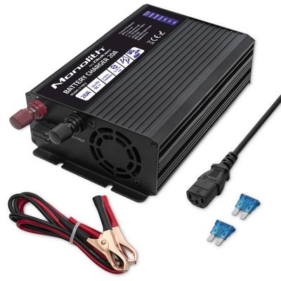 2. Monolith Smart Charger for LiFePO4 AGM GEL SLA Batteries 20A 24V