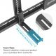 6. Manhattan 461849 Speaker Mount Wall Plastic, Steel Black