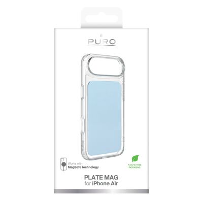 2. Puro Plate Mag Case for iPhone 17 Air Compatible with MagSafe - Light Blue