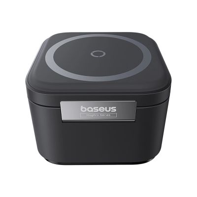 5. Baseus MagPro 3in1 25W MagSafe Compatible Inductive Charger for Phone and Smartwatch - Black