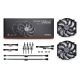 3. NOCTUA 140mm fan NF-A14x25r G2 PWM Sx2 PP chromax black