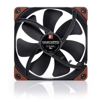 5. Noctua NF-A14 Computer Case Fan 14 cm Black, Brown 1 pc.