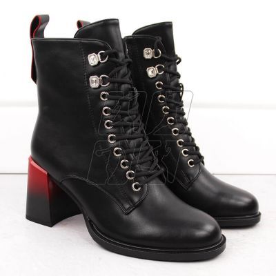 2. D&amp;A S.Barski ankle boots with decorative heel Premium Collection W MR880-132 OLI270