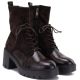 4. Women's Heeled Platform Ankle Boots in Chocolate Brown Vinceza 58665