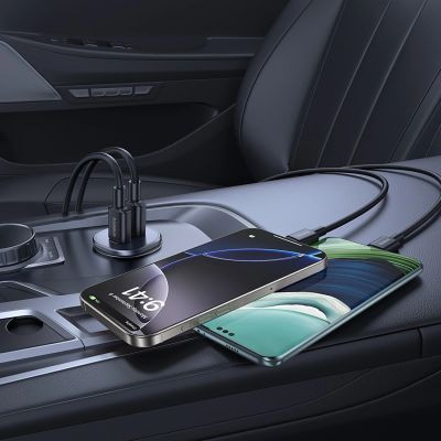8. Baseus GoTrip 2 x USB-C 30W Car Charger - Black