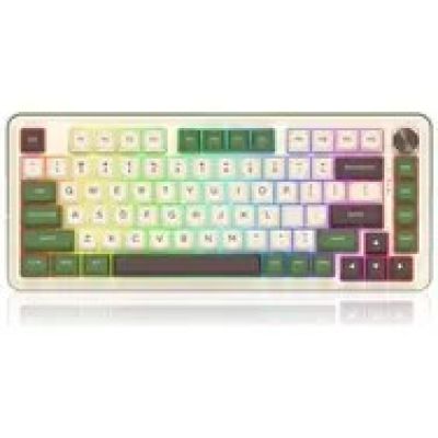 REDRAGON K681CGC-RGB-PRO Cyrus Keyboard USB + RF Wireless + Bluetooth White, Green
