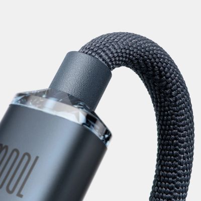 12. Baseus CAJY000601 USB-C - USB-C PD cable 100W 5A 480Mb/s 1.2m - black