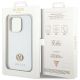 8. Guess Strass Metal Logo case for iPhone 15 Pro - silver