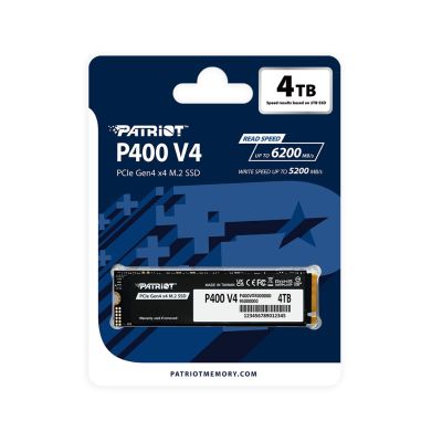 9. SSD Patriot P400 V4 4TB M.2 2280 PCI-E x4 Gen4 NVMe