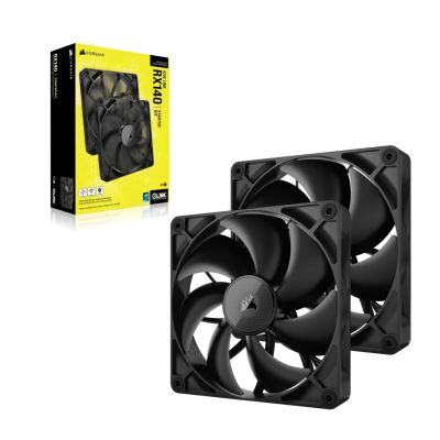 2. Corsair iCUE LINK RX140 Computer Case Fan 14 cm Black 2 pcs.
