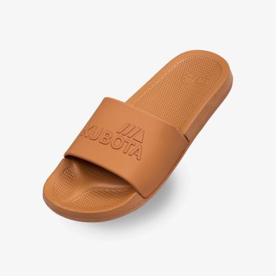 6. Basic plain camel pool flip-flops KUBKBB-SS24-03-21