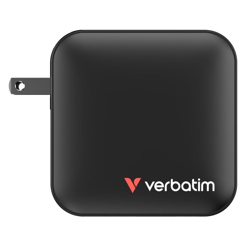 6. Verbatim Mini GaN Charger 165W 3xUSB-C 1xUSB-A US/EU/UK