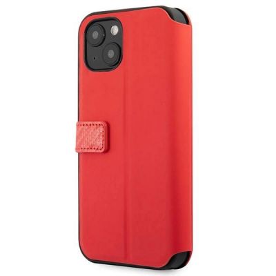 4. Ferrari FESAXFLBKP13SRE iPhone 13 mini 5.4" red/red book On Track Carbon Stripe