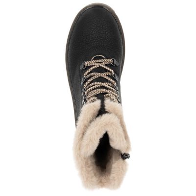 6. Rieker W Y3424-00 RKR745 Fur Ankle Boots