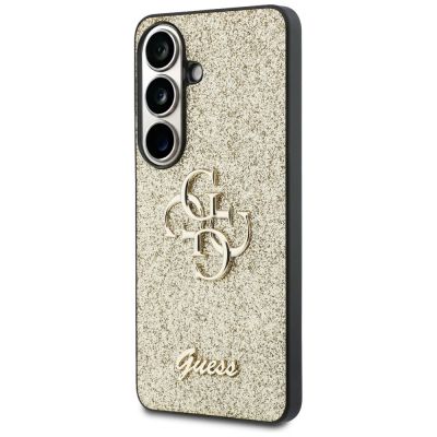 2. Guess Fixed Glitter Big 4G Metal Logo case for Samsung Galaxy S26 - gold