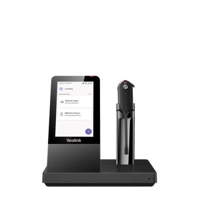 6. Yealink WH67 UC Headset Wireless On-ear, Headband, Neckband Office/Call Center Bluetooth Charging Stand Black