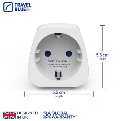 4. TRAVEL BLUE SHUCKO Adapter → AUSTRALIA / NEW ZEALAND – NEW