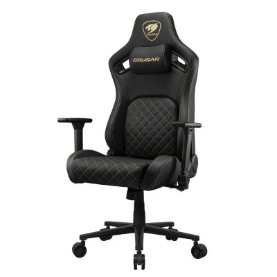 4. COUGAR CGR-DFL-GLB Gaming Chair Padded Upholstered Seat Black, Gold