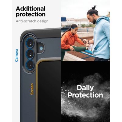 14. Spigen Tough Armor Case for Samsung Galaxy A57 5G - Navy Blue