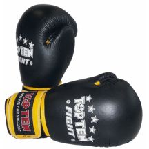 (W) TOP TEN FIGHT RTT-2 Boxing Gloves 10 oz Black and Yellow