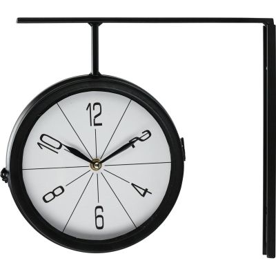 2. DOUBLE-SIDED STATION WALL CLOCK 30X9X28CM EXCELLENT HOUSEWARE