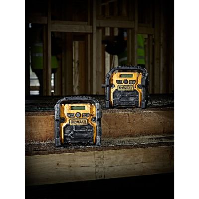 7. DeWALT DCR020-QW Portable Digital Radio Black, Yellow