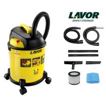 LAVOR WORKSHOP VACUUM CLEANER FREDDY 4in1 20L STEEL TANK YELLOW