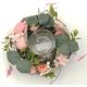 2. DECORATIVE PINK CANDLE HOLDER 16CM FOR TEA LIGHT