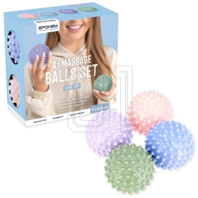 9. Massage ball set (4 pcs.) Spokey GRESPI