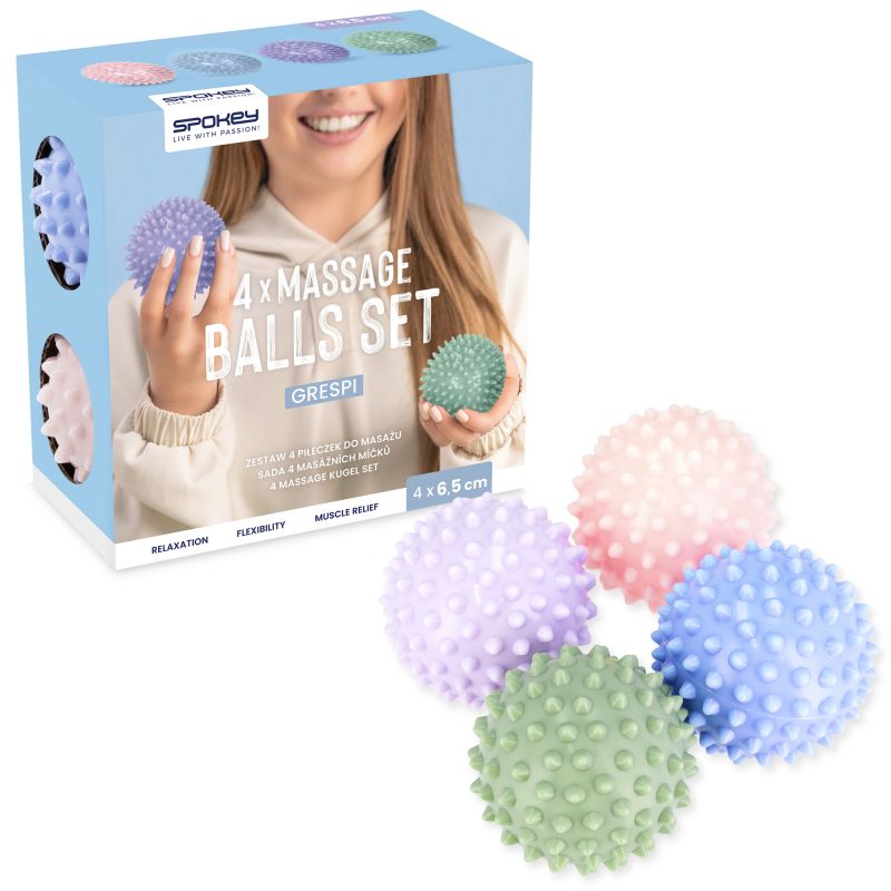 9. Spokey GRESPI massage ball set (4 pcs.)