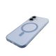 9. Puro Daylight Magsafe Compatible Silicone Case for iPhone 17 - Translucent Blue