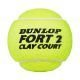 6. Dunlop Fort Clay Court Tennis Balls 4 pcs 601613