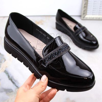 7. Comfortable patent slip-on shoes T.Sokolski W SCA62, black